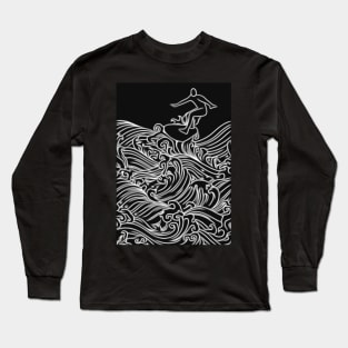 Surfing with the Alien Long Sleeve T-Shirt